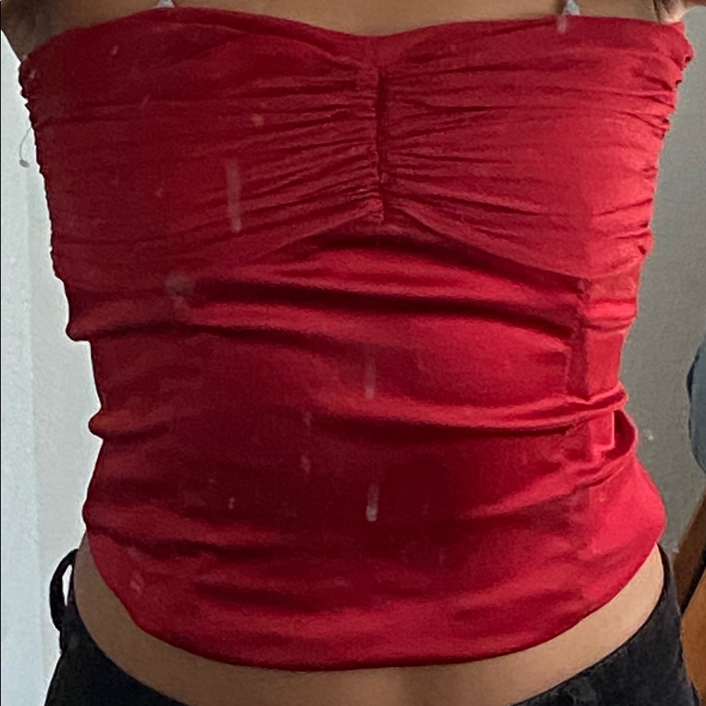 Red Silk Corset